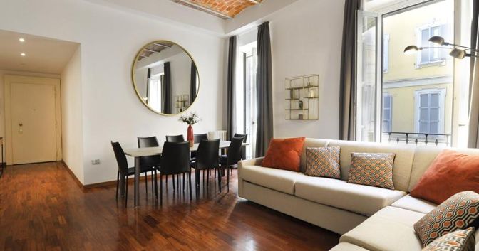 Un appartamento in Foro Buonaparte a Milano, tra le nuove proprietà in affitto gestite da Halldis