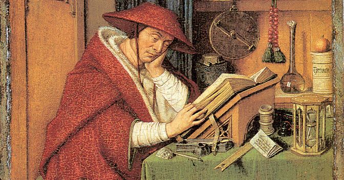. «San Girolamo nello studio», dipinto attribuito a Jan van Eyck e bottega datato al 1442, conservato nel Detroit Institute of Arts di Detroit