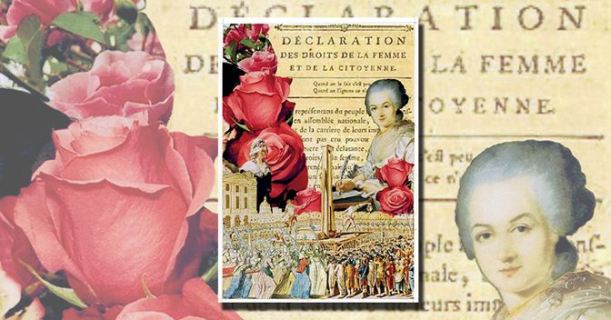 Rivoluzionaria. Il collage dedicato a Olympe de Gouges