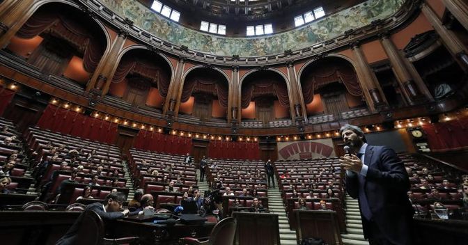 Roberto Fico, presidente della Camera, a Montecitorio a porte aperte (Ansa)