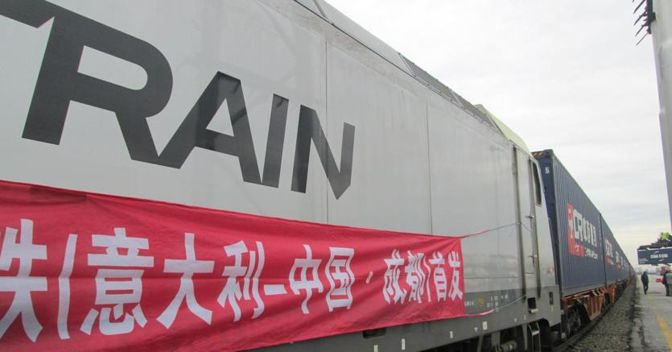 Nuovo tentativo di collegare Italia e Cina via treno: dopo Mortara (Pavia), è la volta del terminal di Busto Arsizio, chje sarà collegato con Chengdu (foto Ansa)