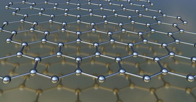 Struttura di grafene realizzata in computer graphic . (Marka)