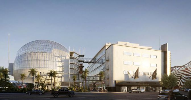 Academy Museum of Motion Pictures, Exterior Rendering ©Renzo Piano Building Workshop/©Academy Museum Foundation/ Image from L'Autre Image
