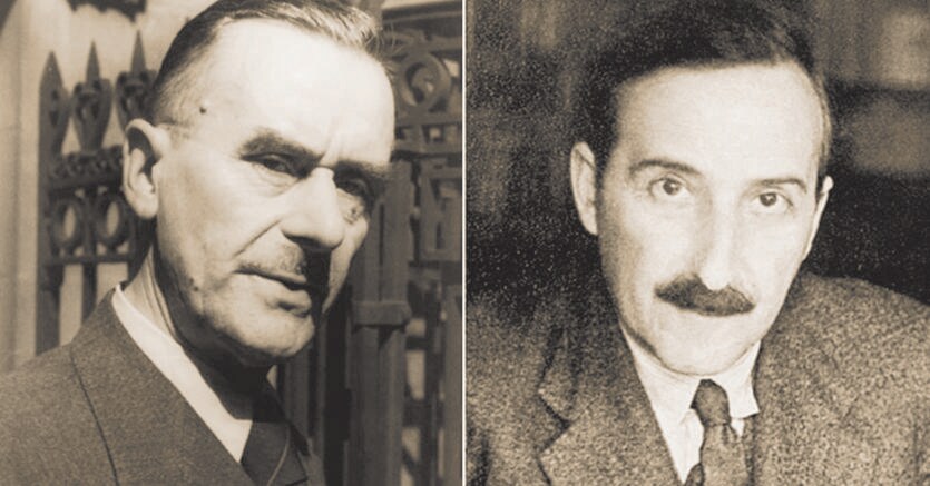 Né amici né nemici. Thomas Mann (1875 – 1955, a sinistra) e Stefan Zweig (1881 – 1942)
