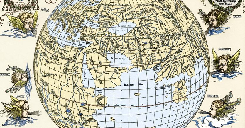 Mappa. Una piantina del mondo del 1515