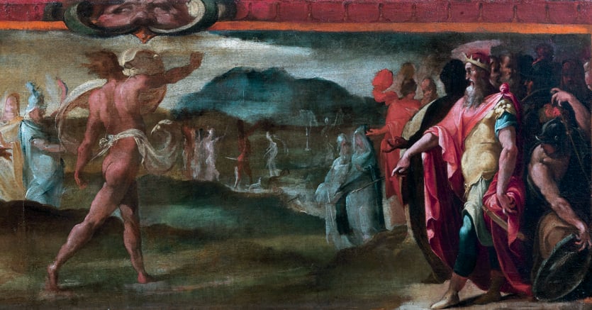 Le opere.  Giovanni Baglione, «Atalanta e Ippomene», (1585-1590 circa) nello stand di Fabio Massimo Megna
