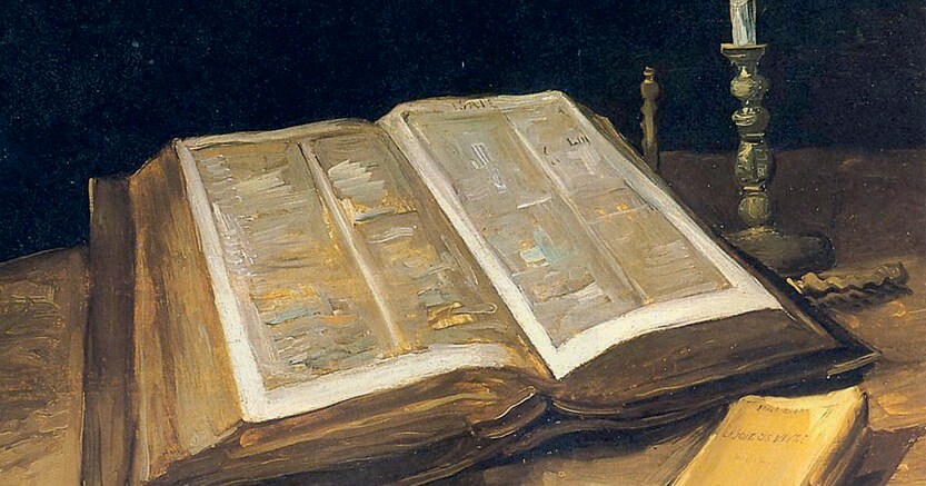 Vincent  Van Gogh. «Natura morta con Bibbia», 1885, Amsterdam, Museo Van Gogh 