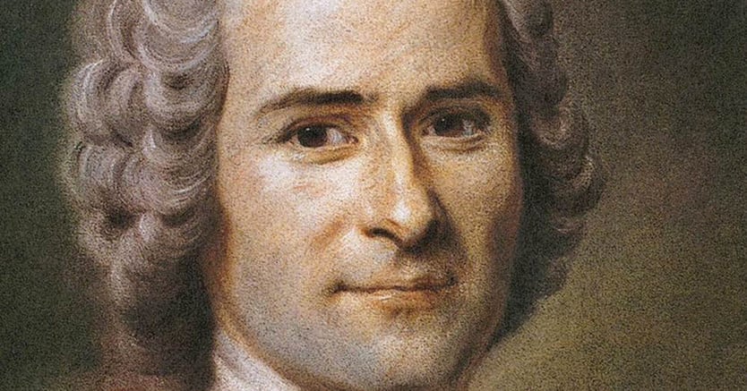 Pensatore geniale. Jean-Jacques Rousseau ritratto  da Maurice Quentin  de La Tour nel 1753
