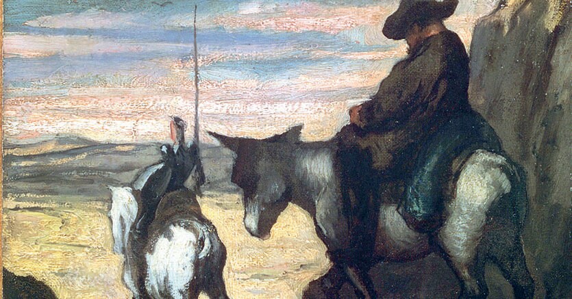 Honoré Daumier. Don Chisciotte e Sancho Panza