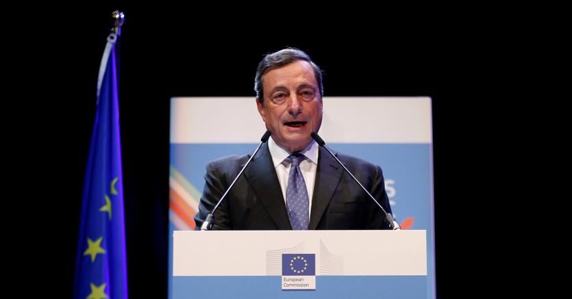 Mario Draghi, presidente della Bce