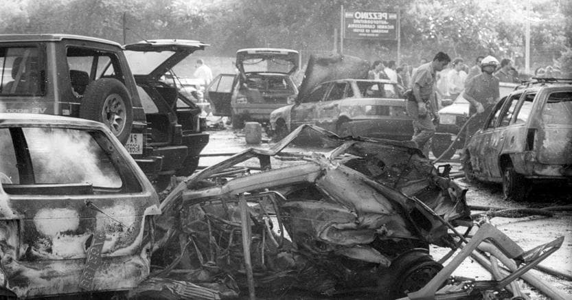 L’attentato di via D’Amelio nel qule perse la vita Borsellino