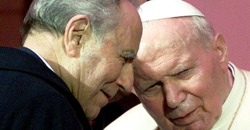 Carlo Azeglio Ciampi e Papa Giovanni Paolo II