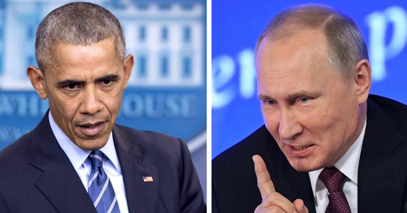 Il presidente americano Barack Obama e quello russo Vladimir Putin