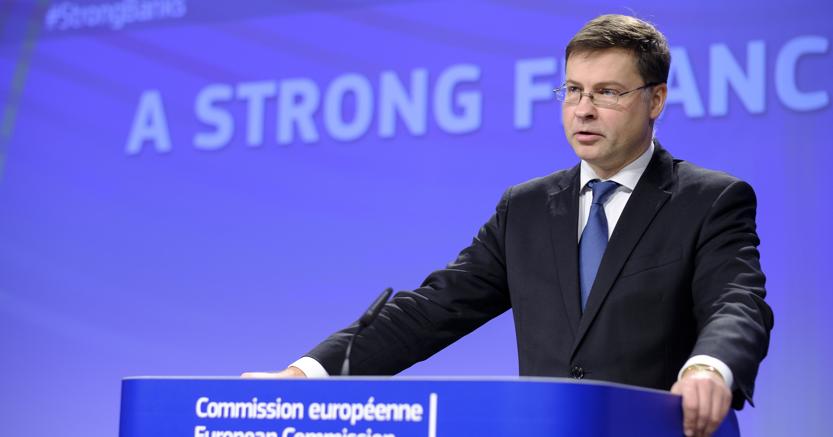 Il vice presidente della Commissione europea Valdis Dombrovskis (Ap)