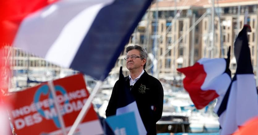 Il candidato della sinistra radicale e populista Jean-Luc Mlenchon (Reuters)