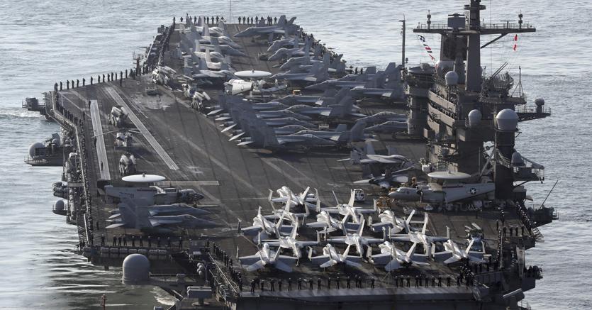 La portaerei Uss Carl Vinson. (Ap)