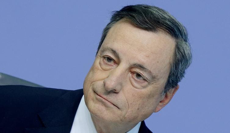 Il presidente della Banca centrale europea Mario Draghi