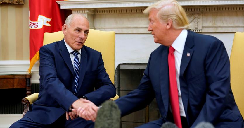 John Kelly e Donald Trump (Reuters) 