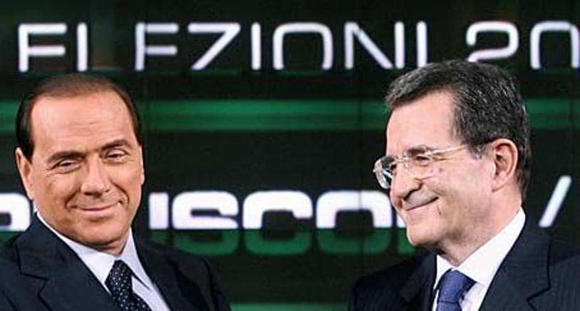 Lo storico faccia a faccia tra Silvio Berlusconi e Romano Prodi nel 2006,  condotto da Bruno  Vespa su Rai 1