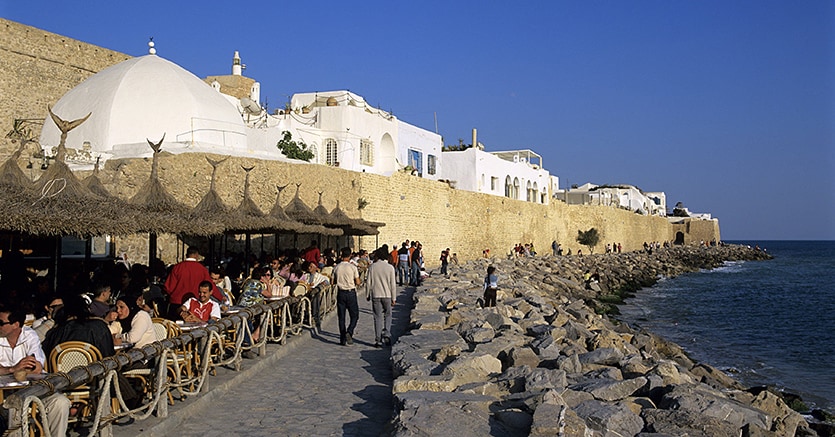 Il lungomare di Hammamet, in Tunisia (Olycom)