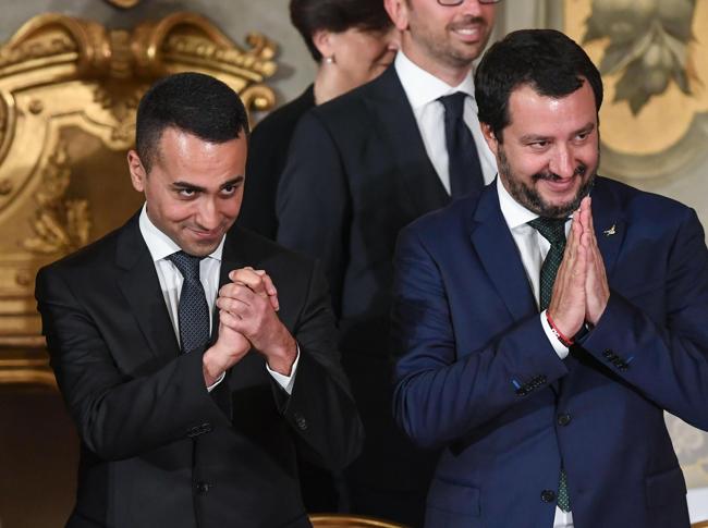 I due vice premier Luigi Di Maio  e Matteo Salvini (ANSA)