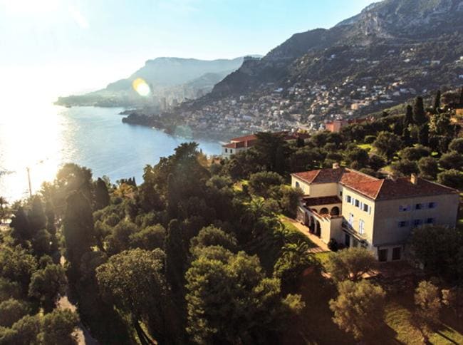 Panorama dalla villa La Pausa, sul mare di Roquebrune-Cap-Martin
