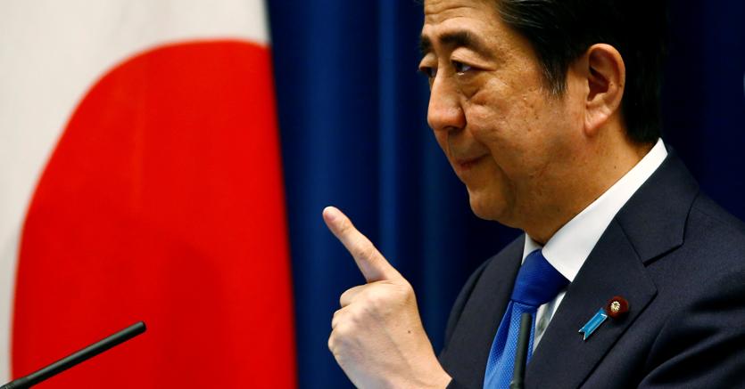 Il primo ministro giapponese Shinzo Abe. (Reuters)