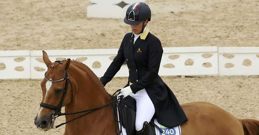 Valentina Truppa sul suo cavallo Chablis (Reuters)