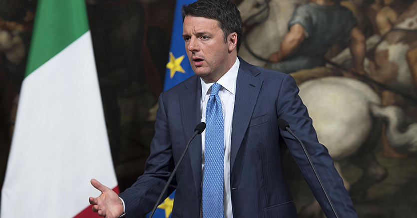 Il presidente del Consiglio, Matteo Renzi (Ansa)