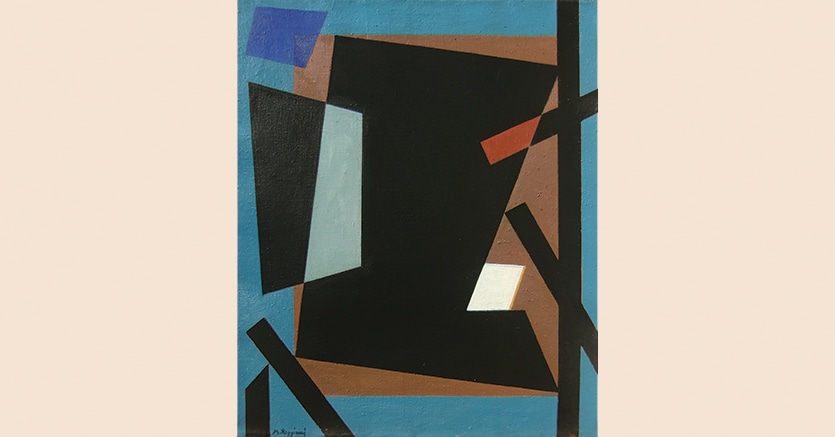 Mauro Reggiani. «Composizione», 1954, olio su tela, cm 65 x 54, Stima 25.000 €