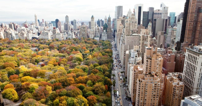 Manhattan e il central park d'autunno ((ph http://www.nycgo.com) 