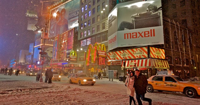 Neve a New York (foto Fabrizia Postiglione)