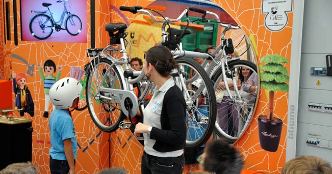 L'elogio della bicicletta al Museo A come ambiente di Torino, un museo di educazione ambientale