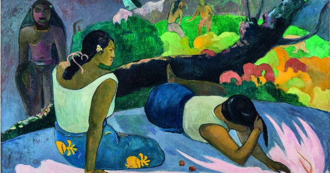 Paul Gauguin Donne tahitiane sdraiate (Arearea novara ino,"Ildivertimento dello spirito maligno"), 1894 Olio su tela, cm60x98 Ny Carlsberg Glyptotek, Copenhagen / Photo:Ole Haupt
