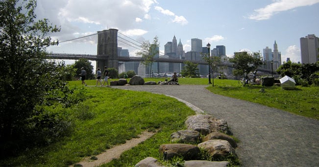 Uno scorcio del Brooklyn Bridge Park