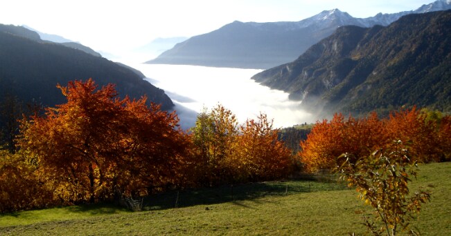 Un panorama della Valle d'Aosta (ph Armando Engaz)