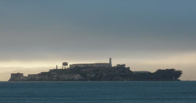 Alcatraz ammirata da lontano