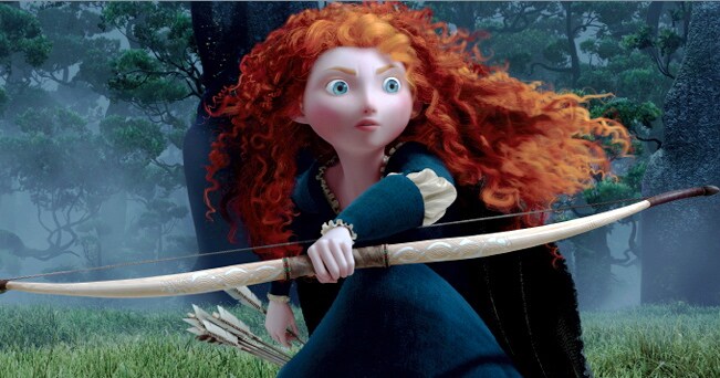 Nell'immagine Brave, protagonista del film in 3D in uscita nel 2012