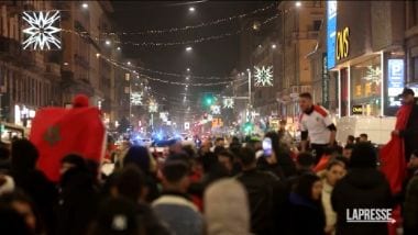 Qatar Marocco Agli Ottavi Festa Dei Tifosi Anche A Milano Il