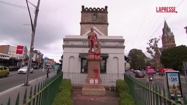 Australia polizia indaga dopo che la statua del Capitano Cook è stata