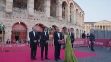 Meloni All Arena Di Verona Accolta Dagli Applausi E Da Un Sei