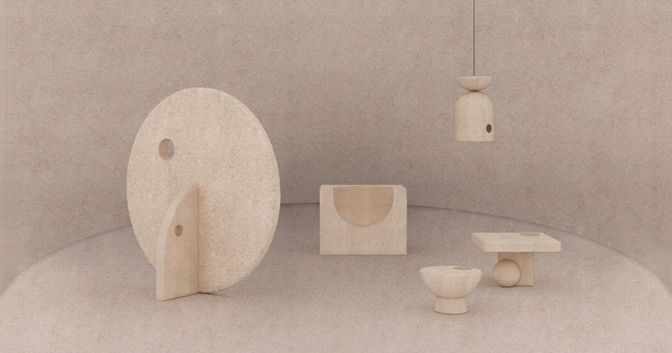 Elisa Ossino, The Circle, 2019, Ceramic, 180 × 400 × 200 cm , size of the whole installation, Courtesy Elisa Ossino and Officine Saffi 