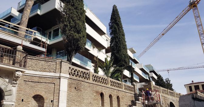 Il complessso Monticello a Roma in via Aurelia è nato dalla demolizione di una clinica  