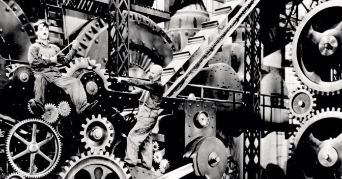 . Da «Tempi moderni», di Charlie Chaplin, 1936 