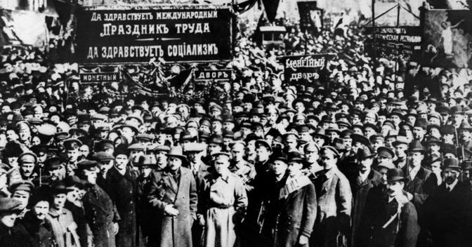 Mosca, 1917, dimostrazioni popolari. TASS / AFP 