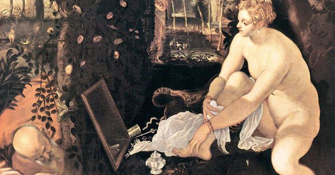 . Tintoretto, «Susanna e i vecchioni» (1555 ca), Vienna, Kunsthistorisches Museum 