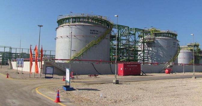 L'impianto Eni per il trattamento a terra del giacimento di gas super-giant Zohr  (Ansa) 