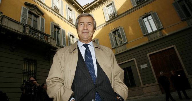 Il finanziere bretone Vincent Bolloré (Ansa) 