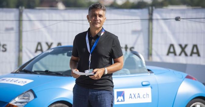 Fabrizio Petrillo, Ceo di Axa Svizzera ai crashtest di Zurigo 