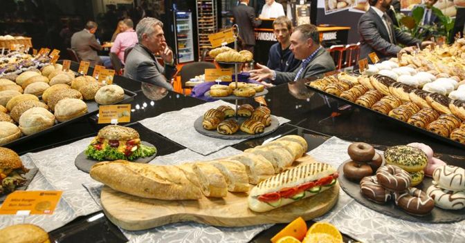 Un’ immmagine dell’Anuga che si é aperta ieri (sabato 7 ottobre 2017) a Colonia 